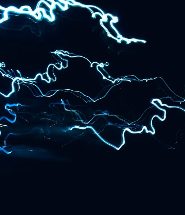 Abstract glowing lines representing gentle visual focus and flow