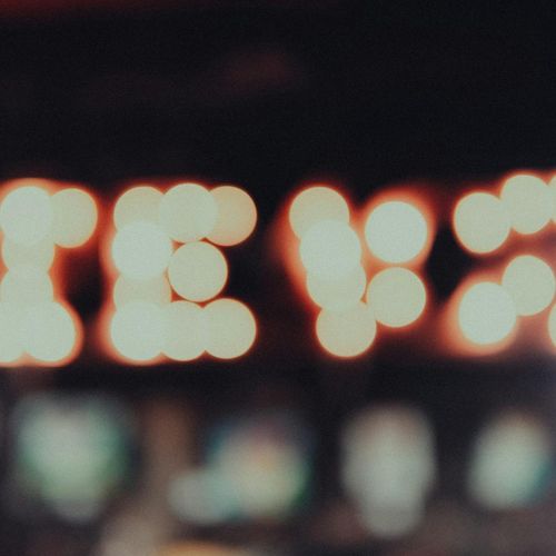 Cybernetic glowing circle symbolizing focused and calm vision